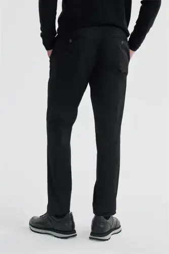 Lacivert Comfort Fit Yan Cep Pantolon - 4