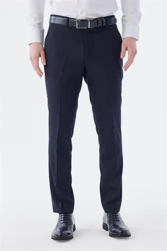 Lacivert Comfort Fit Yan Cep Pantolon - JAKAMEN (1)