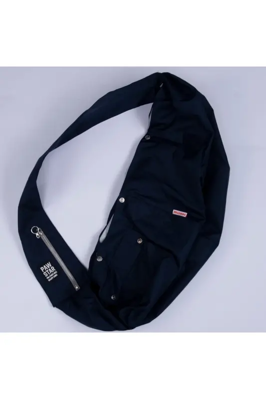 Lacivert Crossbody Çanta Kedi Köpek Taşıma Çantası - Lacivert - 3