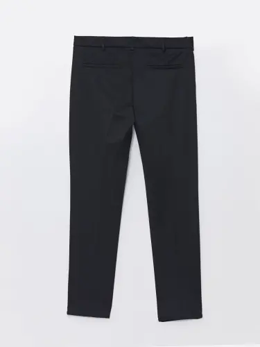 Lacivert Dar Kalıp Erkek Chino Pantolon-Lacivert - 6