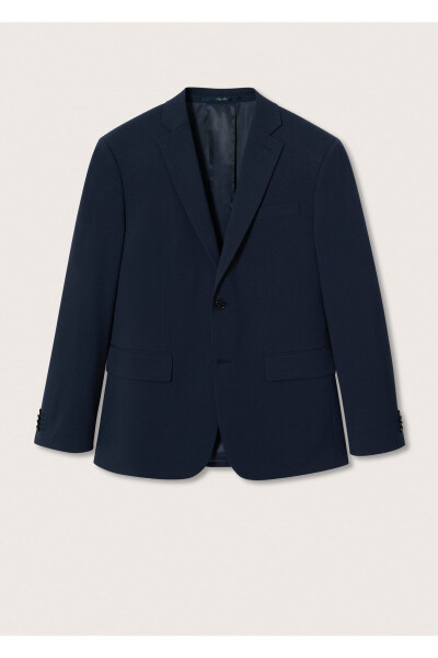 Lacivert Erkek Blazer Ceket 37061272-Lacivert/Renkli - 3