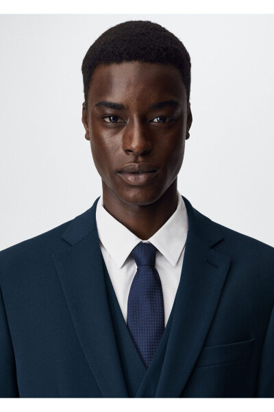 Lacivert Erkek Blazer Ceket 37061272-Lacivert/Renkli - 5