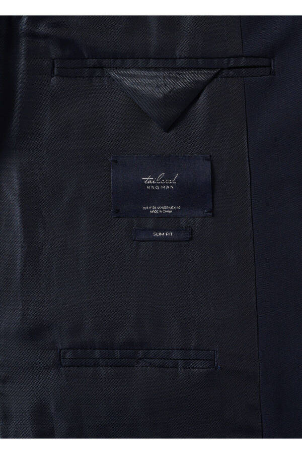 Lacivert Erkek Blazer Ceket 37061272-Lacivert/Renkli - 10