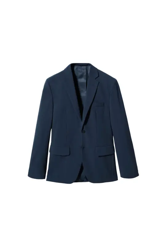 Lacivert Erkek Blazer Ceket 47020092-Lacivert/Renkli - 5