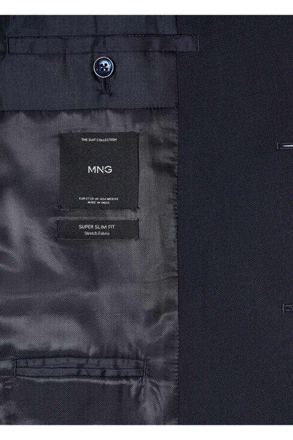 Lacivert Erkek Blazer Ceket 47050659 - 7