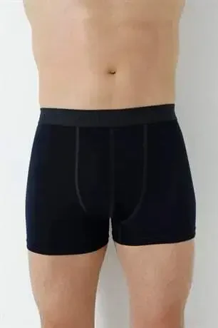 Lacivert Erkek Boxer 10'lu Paket Pamuklu Esnek Kumaş - 11