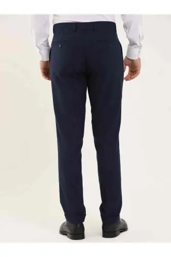 Lacivert Erkek Regular Fit Düz Klasik Pantolon - LACİVERT - 5