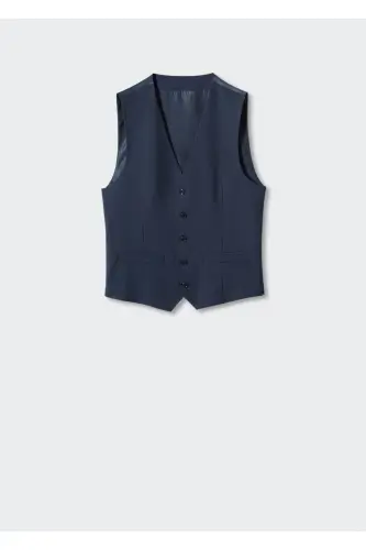 Lacivert Erkek Yelek 47060812-Lacivert/Renkli 