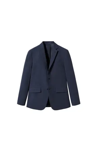 Lacivert Erkek Yetişkin Blazer Ceket 47040556-Lacivert - 5