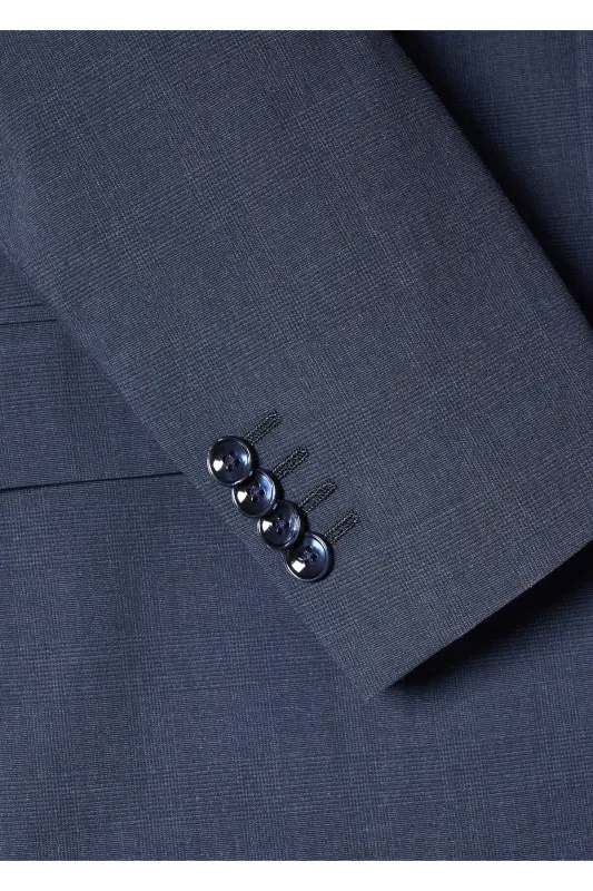 Lacivert Erkek Yetişkin Blazer Ceket 47040556-Lacivert - 9