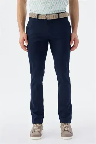 Lacivert Extra Slim Fit Yan Cep Spor Pantolon - 1