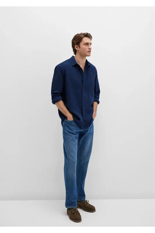Lacivert Gömlek Regular Fit / Normal Kesim 0211518-80872-Lacivert - 2