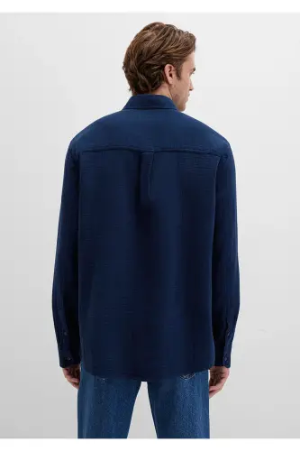 Lacivert Gömlek Regular Fit / Normal Kesim 0211518-80872-Lacivert - 5