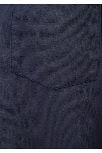 Lacivert Ko'ylak Regular Fit / Oddiy Kesim 0211093 - 5