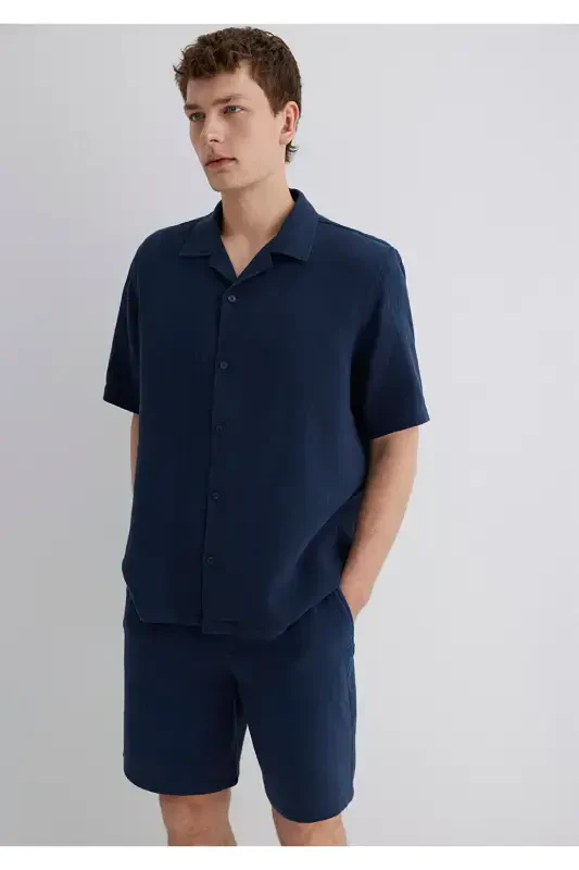 Lacivert Ko'ylak Regular Fit / Oddiy Kesim 0211532 - MAVI