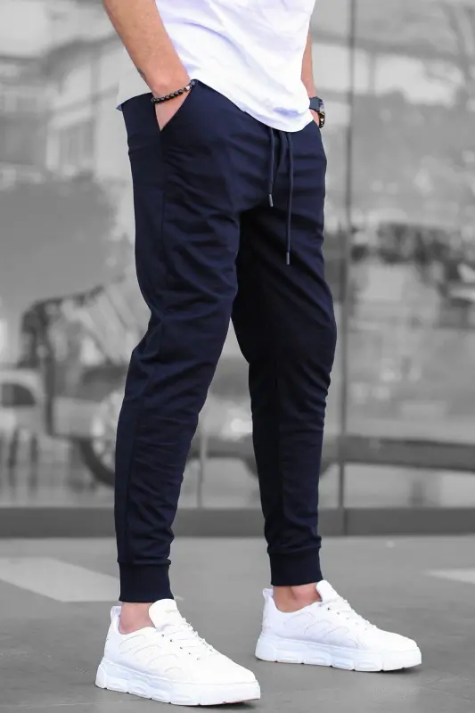 Lacivert Paçası Lastikli Erkek Eşofman 4821 - Lacivert - 4