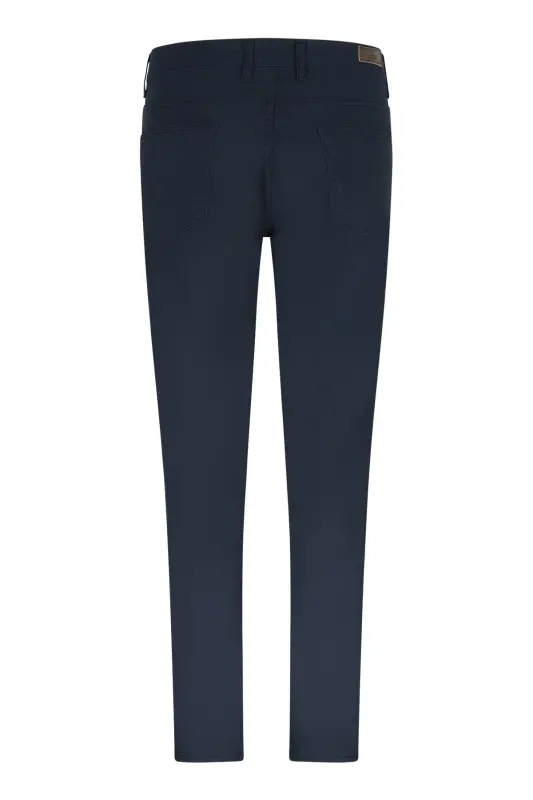 Lacivert Regular Fit 5 Cep Pamuklu Kanvas Pantolon - Lacivert - 2