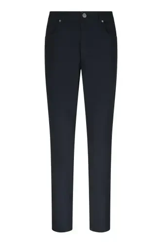 Lacivert Regular Fit 5 Cep Paxta Kanvas Shim - 1