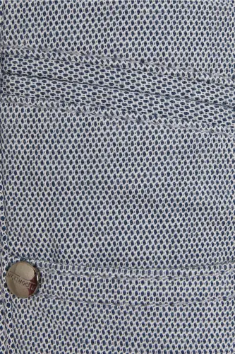 Lacivert Regular Fit Desenli Pamuklu 5 Cep Kanvas Pantolon-A.Lacivert D. - 3