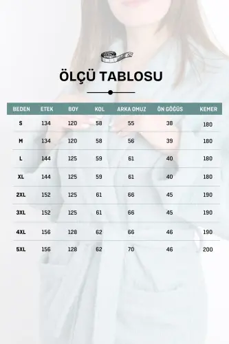 Lacivert Renkli %100 Pamuk Bukle Kapüşonlu Model Bornoz (S-M-L-XL-2XL-3XL-4XL) Büyük ve Battal Beden - Lacivert - 7