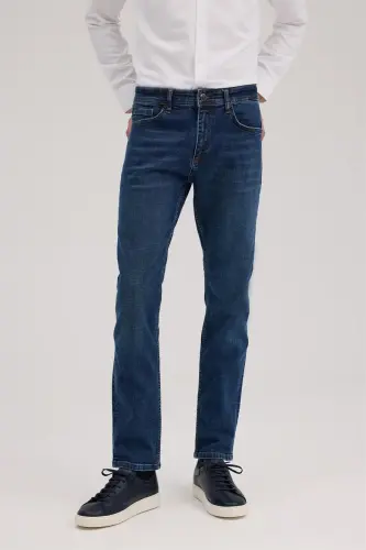 Lacivert Slim Fit Jean Jinsi Shim - JAKAMEN (1)