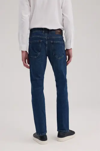 Lacivert Slim Fit Jean Jinsi Shim - 4
