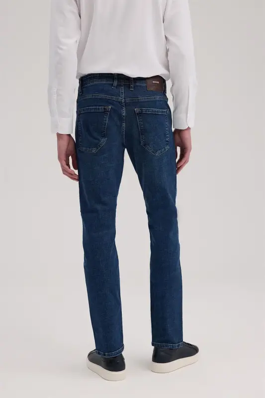 Lacivert Slim Fit Jean Jinsi Shim - 4