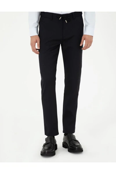 Lacivert Slim Fit Jogger Kanvas Pantolon 50296207-VR033-164809 - PIERRE CARDIN (1)