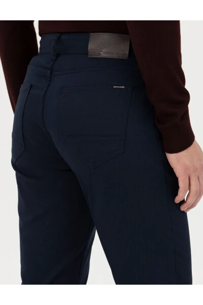 Lacivert Slim Fit Kanvas Pantolon 50264764-VR033-Lacivert - 28