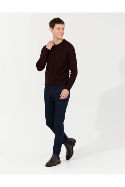 Lacivert Slim Fit Kanvas Pantolon 50264764-VR033-Lacivert - 10