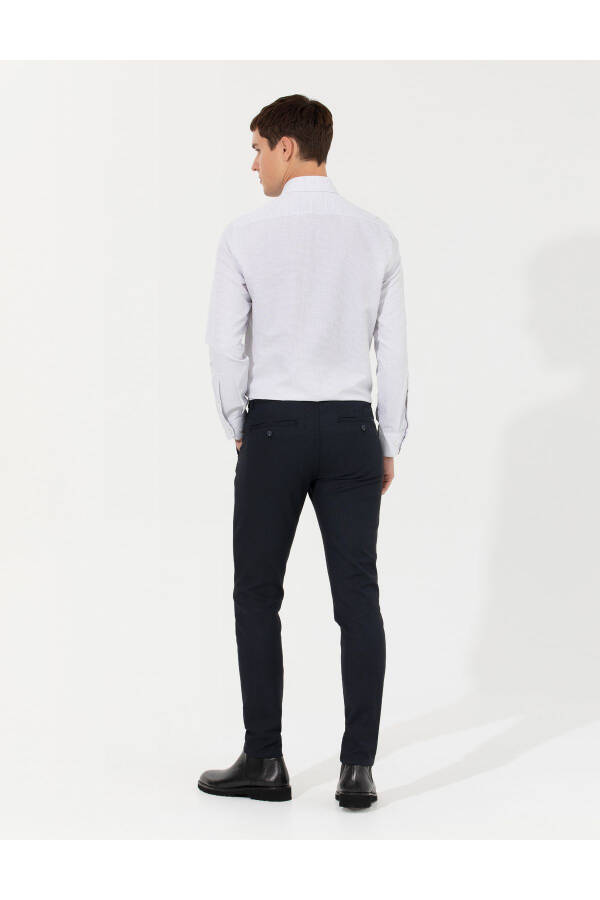 Lacivert Slim Fit Kanvas Pantolon 50259761-VR033 - 11