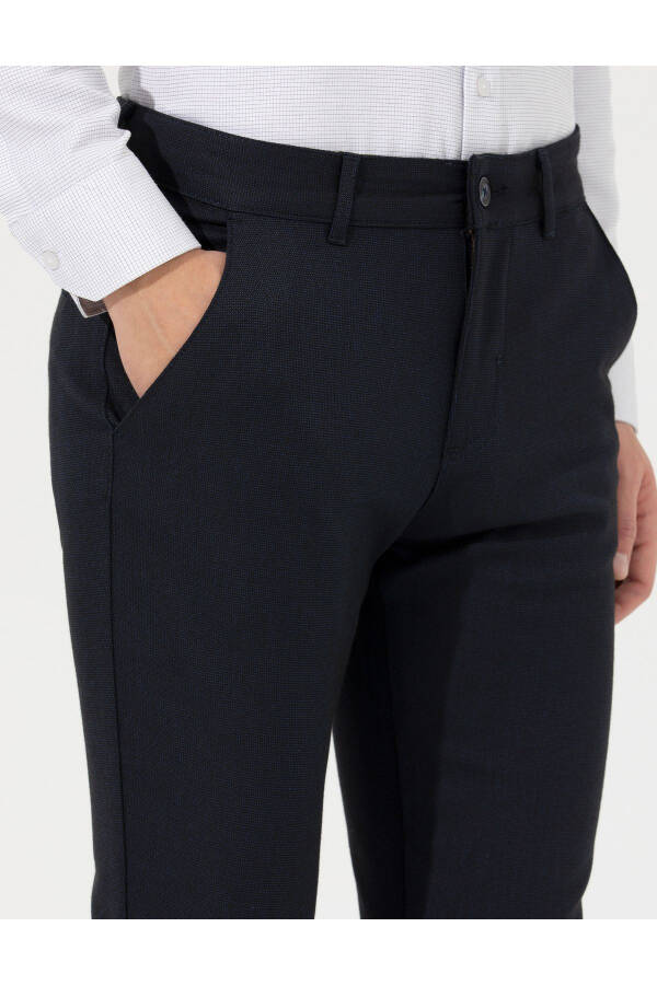 Lacivert Slim Fit Kanvas Pantolon 50259761-VR033 - 13