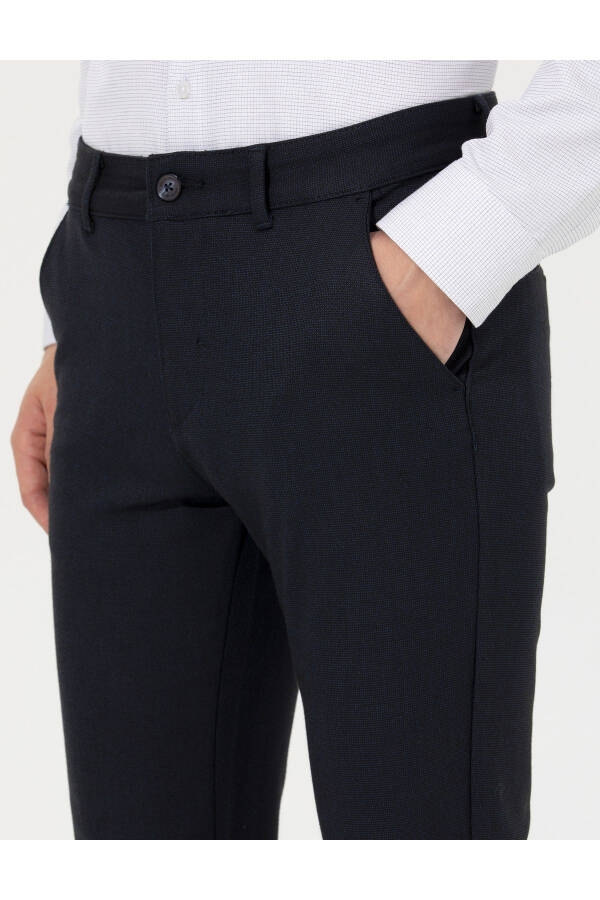 Lacivert Slim Fit Kanvas Pantolon 50259761-VR033 - 5