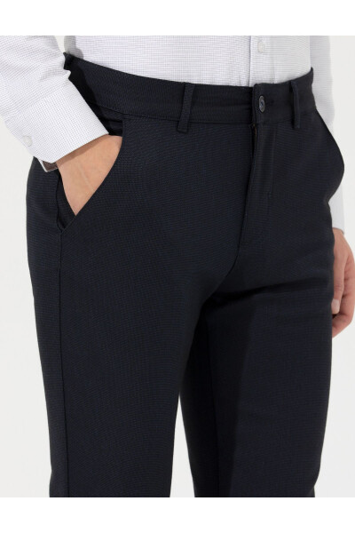 Lacivert Slim Fit Kanvas Pantolon 50259761-VR033 - 6