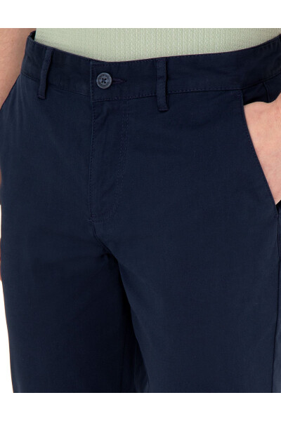 Lacivert Slim Fit Kanvas Pantolon 50288511-VR033-164809 - 6