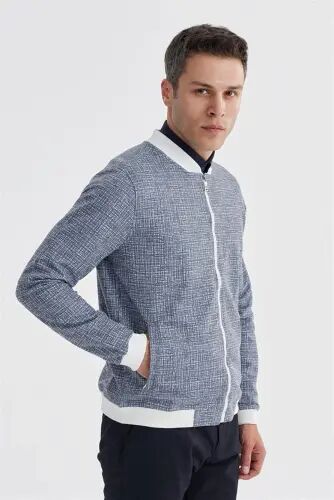 Lacivert Slim Fit Pamuklu Kolej Mevsimlik Mont - Jakamen (1)
