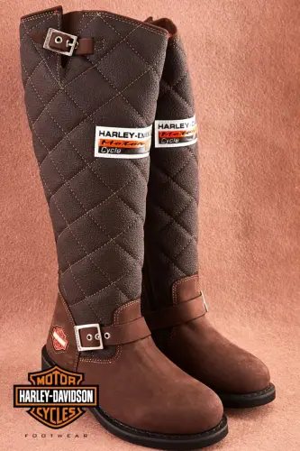 Laconia D.brown Leather Women's Boot-D.BROWN - HARLEY DAVIDSON (1)