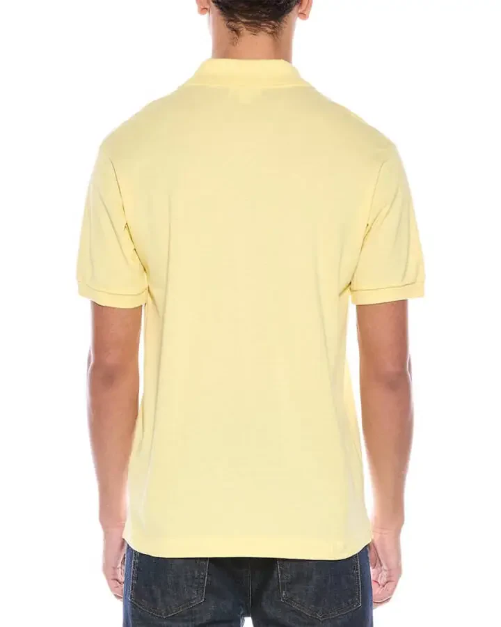 Lacoste erkaklar qisqa yengli klassik Chine L.12.12 polo ko'ylak, och sariq, XX-katta - 2