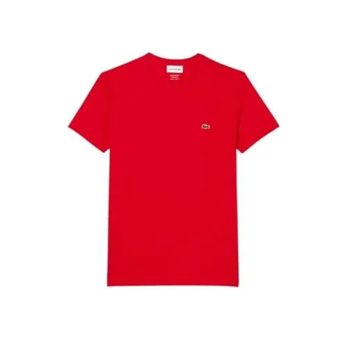 Lacoste erkaklar qisqa yengli Pima Jersey Crew Neck futbolka - 5