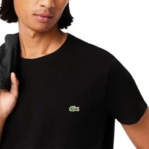 Lacoste erkaklar qisqa yengli Pima Jersey Crew Neck futbolkasi - 2