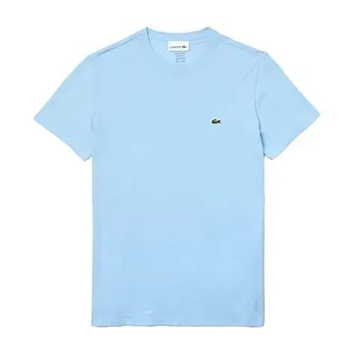 Lacoste erkaklar qisqa yengli Pima Jersey Crew Neck futbolkasi - 3