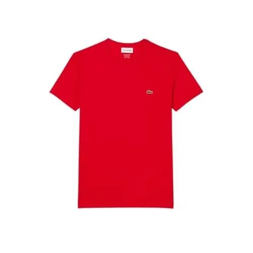 Lacoste erkaklar qisqa yengli Pima Jersey Crew Neck futbolkasi - 5