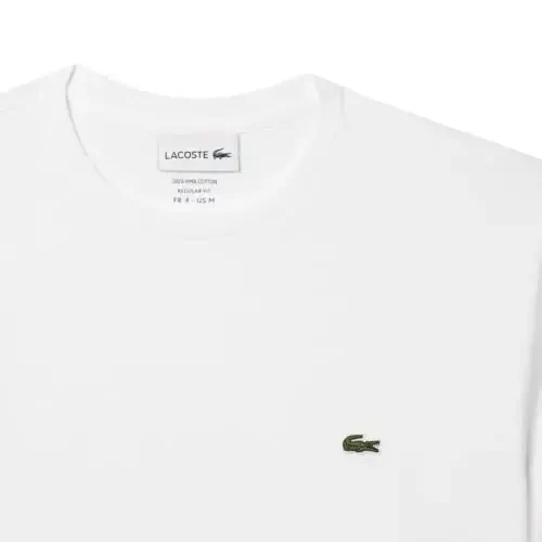 Lacoste erkaklar qisqa yengli Pima Jersey Crew Neck futbolkasi - 6