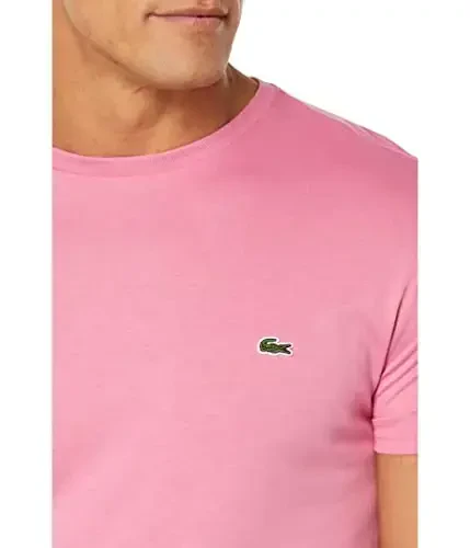 Lacoste erkaklar qisqa yengli Pima Jersey Crew Neck futbolkasi - 3