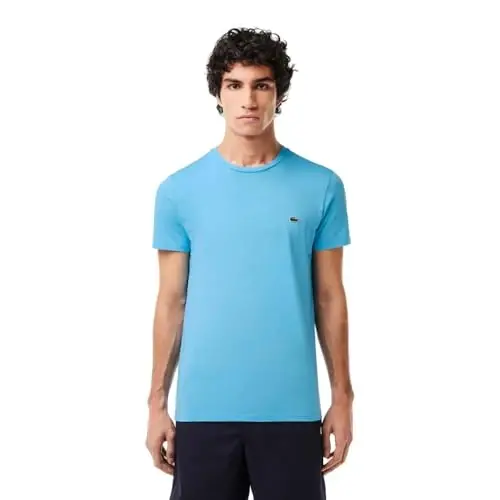Lacoste erkaklar uchun qisqa yengli Pima Jersey Crew Neck futbolka - 5
