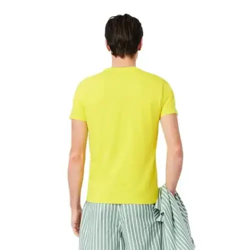 Lacoste erkaklar uchun qisqa yengli Pima Jersey Crew Neck futbolkasi - 3