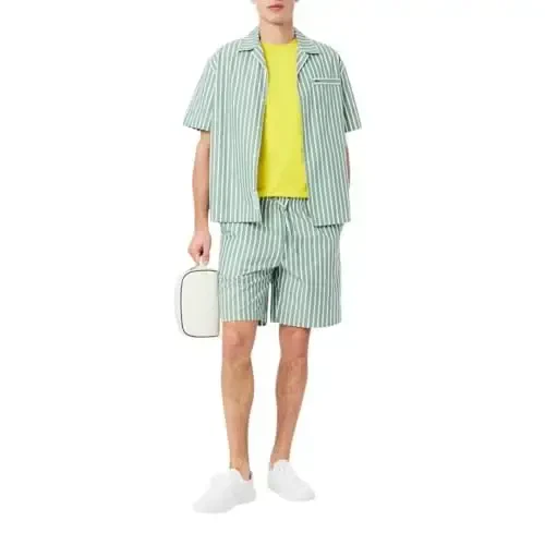 Lacoste erkaklar uchun qisqa yengli Pima Jersey Crew Neck futbolkasi - 4