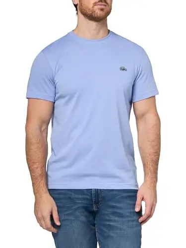 Lacoste Men's Short Sleeve Pima Jersey Crew Neck Tee - 1