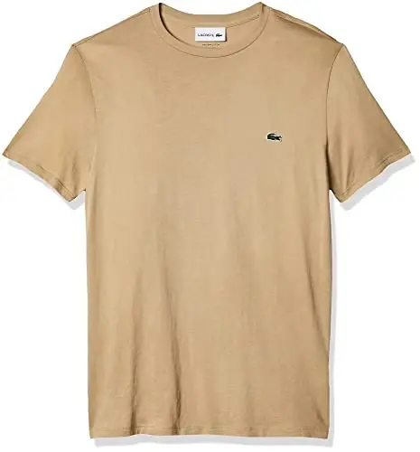 Lacoste Men's Short Sleeve Pima Jersey Crew Neck Tee 