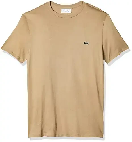 Lacoste Men's Short Sleeve Pima Jersey Crew Neck Tee - 1